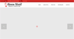 Desktop Screenshot of koreatextil.com.br
